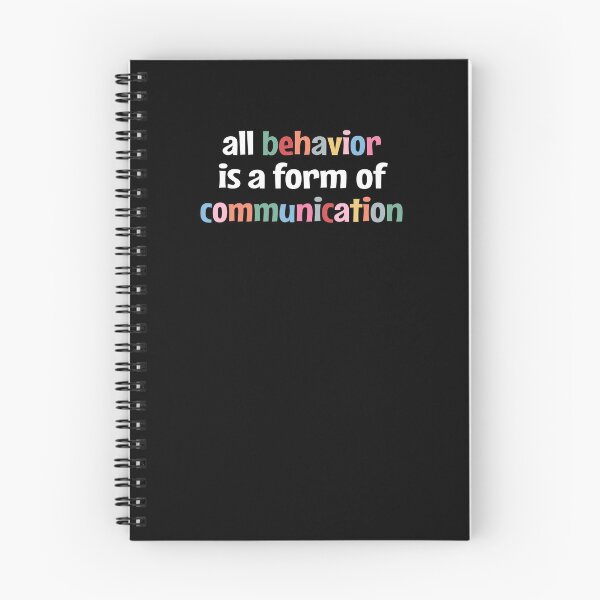 Aperçu de l'œuvre Tout comportement est une forme de communication, analyse appliquée du comportement, cadeau Bcba, cadeau de thérapie Aba, cadeau de maman de travailleur social créée et vendue par MOONINSPIRATION.