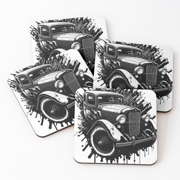 Item preview, Splash Art. 20s vintage car B&W image designed and sold by Decoches.