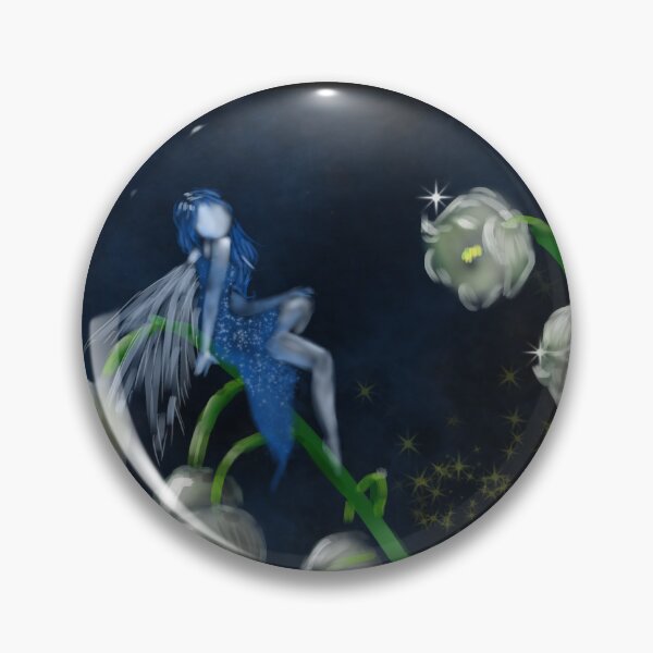 Item preview, blue fairy on lily of the valley designed and sold by Themys24.