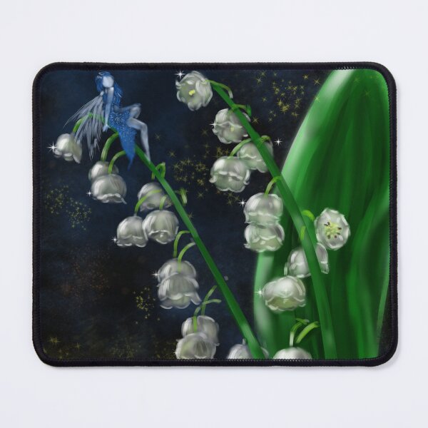 Item preview, blue fairy on lily of the valley designed and sold by Themys24.