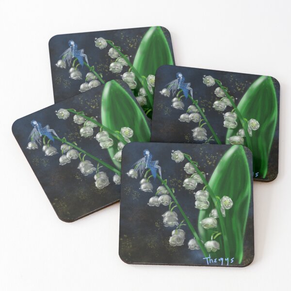 Item preview, blue fairy on lily of the valley designed and sold by Themys24.