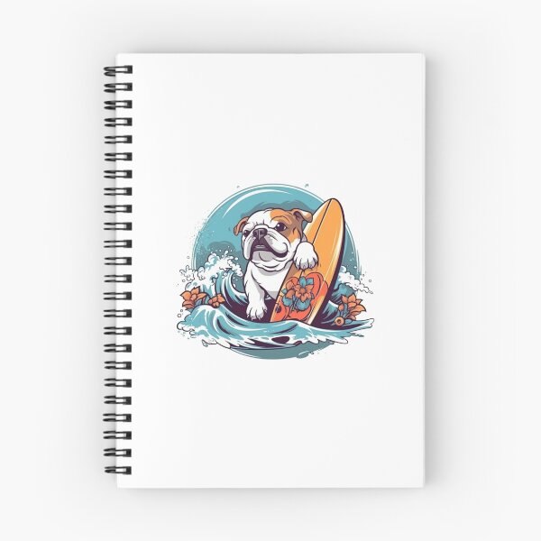 Item preview, Surfer Dog - Bulldog designed and sold by HitsTheWaves.