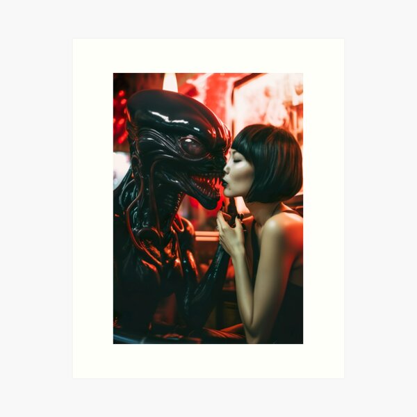 Alien Kiss I Art Print