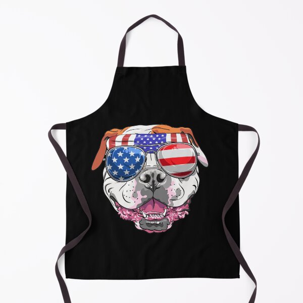 Item preview, Bulldog Dog With Sunglasses USA America Flag designed and sold by Africanob.