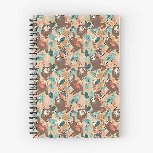 Item preview, Retro 1950s Sloth Pattern | Vintage Mid-Century Inspired Design designed and sold by Retro-ArtDeco.