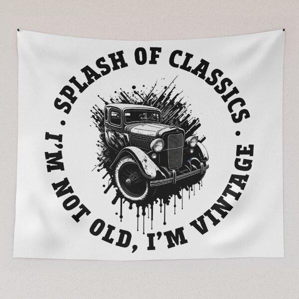 Item preview, Splash Art. 1920s Ford Vintage B&W Design. i am vintage designed and sold by Decoches.
