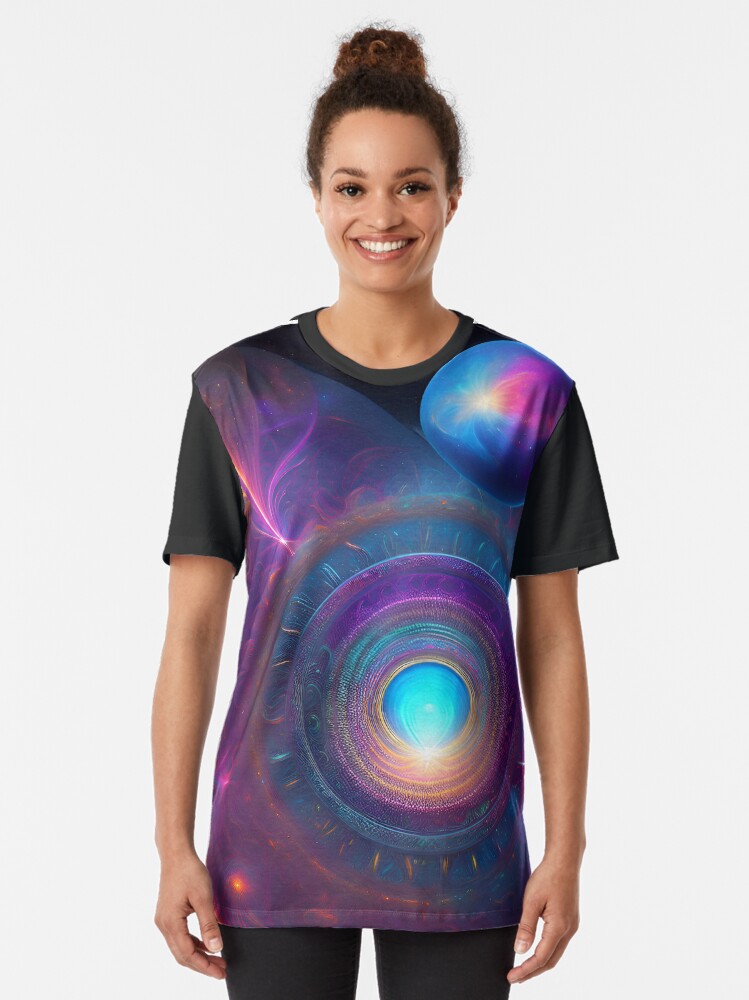 Thumbnail 2 of 5, Graphic T-Shirt, Dirac Equation / Love Equation designed and sold by Mantra-tshirt.
