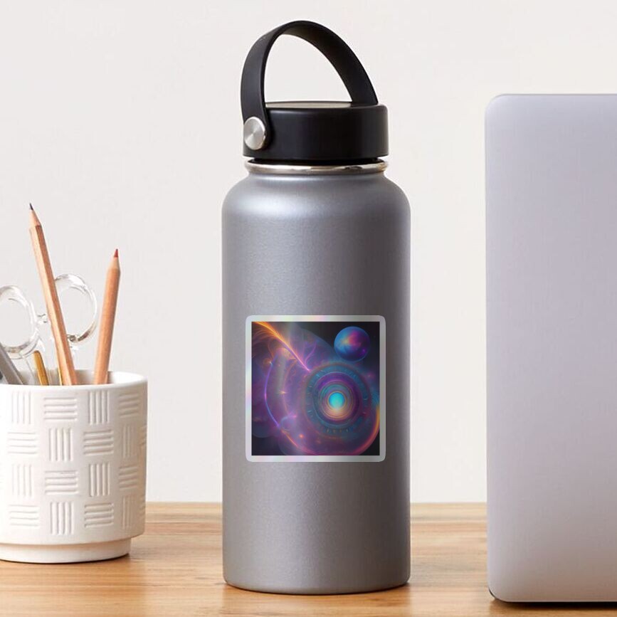 Item preview, Holographic Sticker designed and sold by Mantra-tshirt.