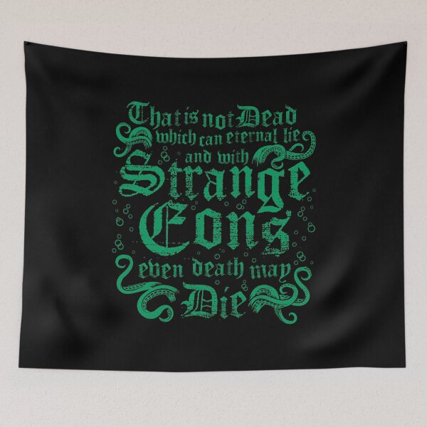 Item preview, Cthulhu Strange Eons - Vintage Distressed Cosmic Horror Lovecraft Quote designed and sold by Nemons.