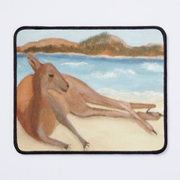 Item preview, Kanga - In Australia Every Day Is A Beach Day (White Writing) designed and sold by C J Lewis.