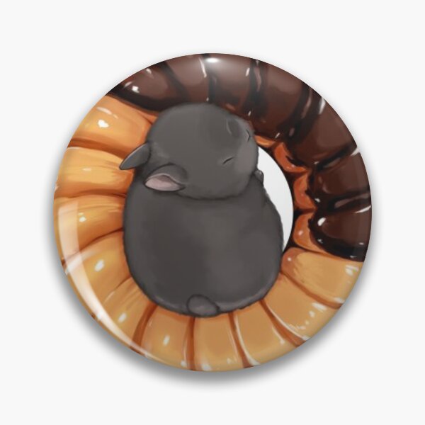Item preview, Sleeping Baby Bunny in Doughnut - Bunny Cafe  designed and sold by Bunny-Cafe.