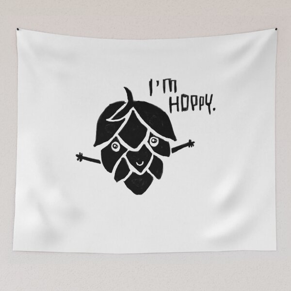 Item preview, Craft brewery pun, happy hoppy hops, Im hoppy  designed and sold by badlydrawnbabe.