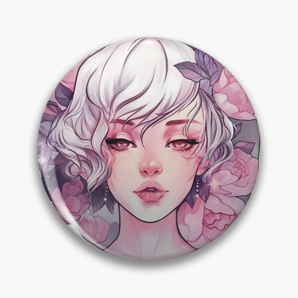 Item preview, Beautiful Girl with Pink Peonies designed and sold by Lialightart.