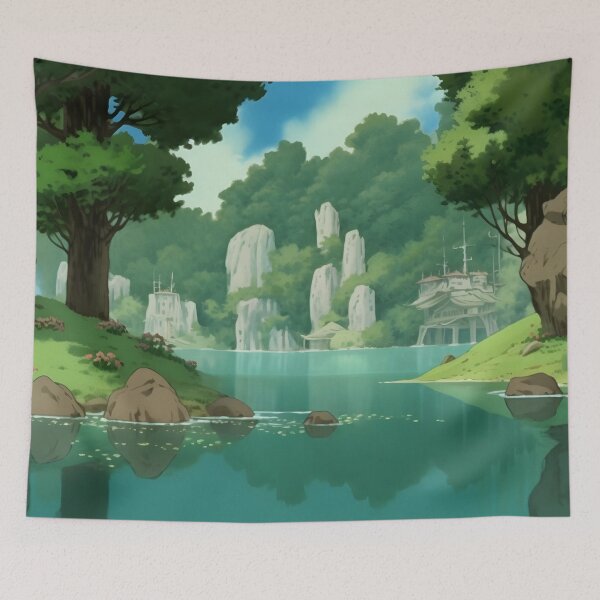 Item preview, Anime Calm Lake Landscape designed and sold by trajeado14.