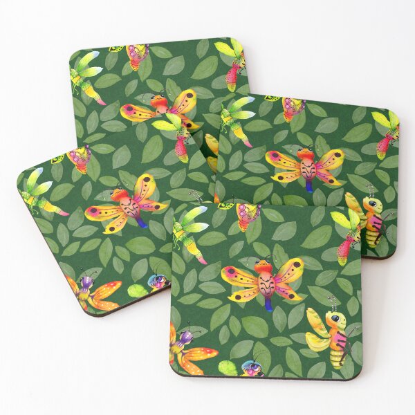 Item preview, Colorful Funny Watercolor Bugs designed and sold by JaanaHalme.