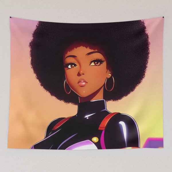 Item preview, Altruvista | Black Anime Girl designed and sold by blackanimemecca.
