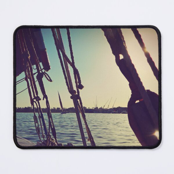 Item preview, Copie de Copie de Copie de Sunrise on the Nile river, fishermen and hot air balloons- landscape - Egypt photography designed and sold by art-of-egypt.