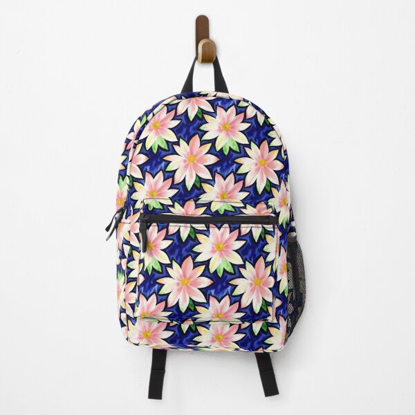 Item preview, Soft Pink Watercolor Flowers on Dramatic Dark Blue Background designed and sold by Aaron2610.