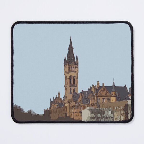 Item preview, Glasgow University tower designed and sold by Simply The West Prints.