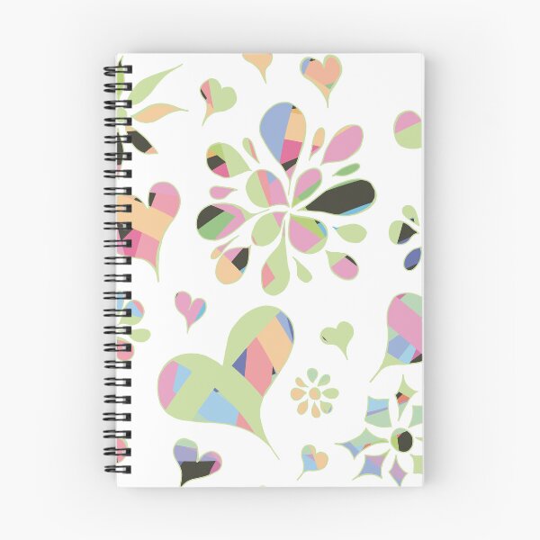 Item preview, Spring Flowers and Hearts on White designed and sold by MausieDesigns.