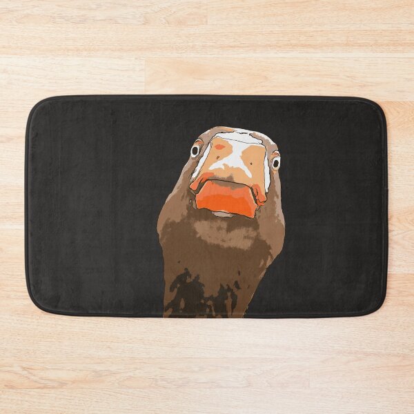 Item preview, Brown Duck With Geeky Expressive Face Cartoon Style designed and sold by taiche.