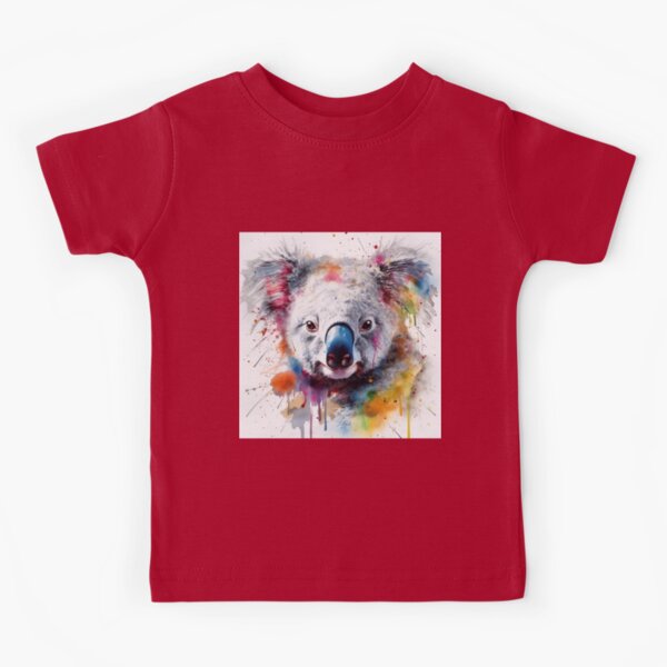 Watercolor Sweet Eyed Koala Art 14 Kids T-Shirt for Sale by FutureModelArt