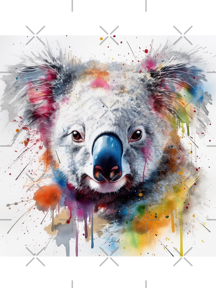 Watercolor Sweet Eyed Koala Art 14 Kids T-Shirt for Sale by