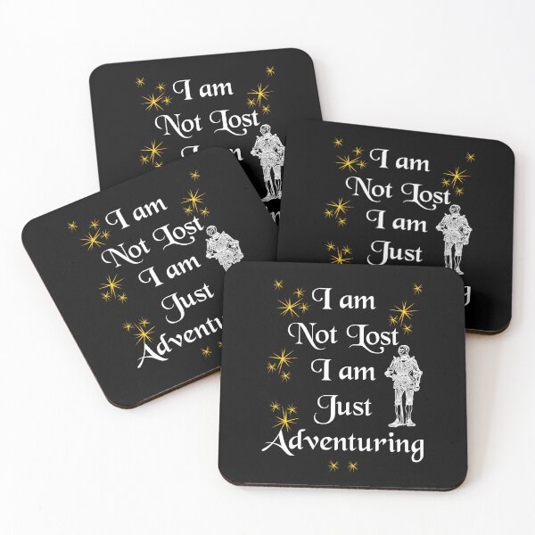 Item preview, 'I am Not Lost, I am Just Adventuring' Soldier Funny Quote - Medieval Designs Collection designed and sold by Ridiculam Toga.