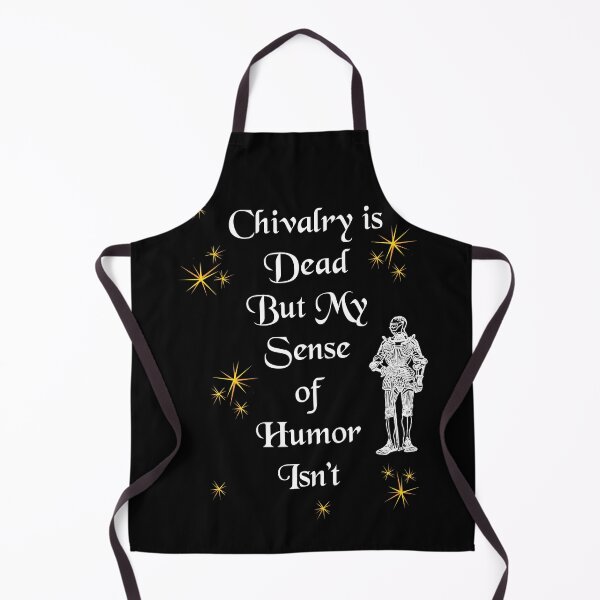 Item preview, 'Chivalry is Dead But My Sense of Humor Isn't' Soldier Funny Quote - Medieval Designs Collection designed and sold by Ridiculam Toga.