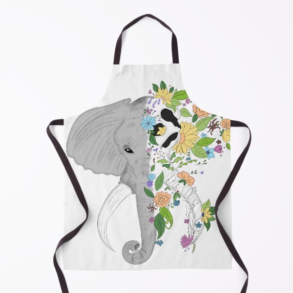 Aperçu de l'œuvre Éléphant coloré et art de fleurs créée et vendue par hemp3x.