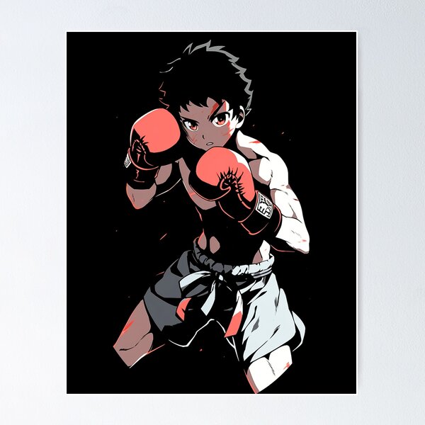 AI GENERATED - Anime Girl Sticker - The Boxer 2 24525728 PNG