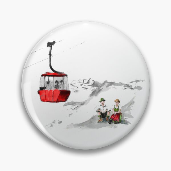 Item preview, Katrin cable car traditional costume couple colorful 10CP1130 designed and sold by CorneliaPilz.