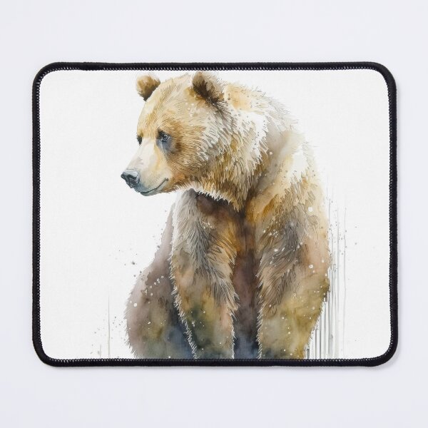 Item preview, Watercolor Bear portrait designed and sold by DarlingMeadow.