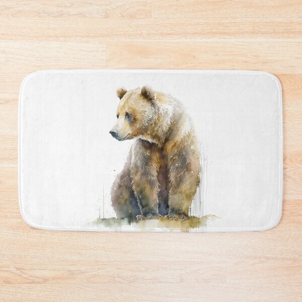 Item preview, Watercolor Bear portrait designed and sold by DarlingMeadow.