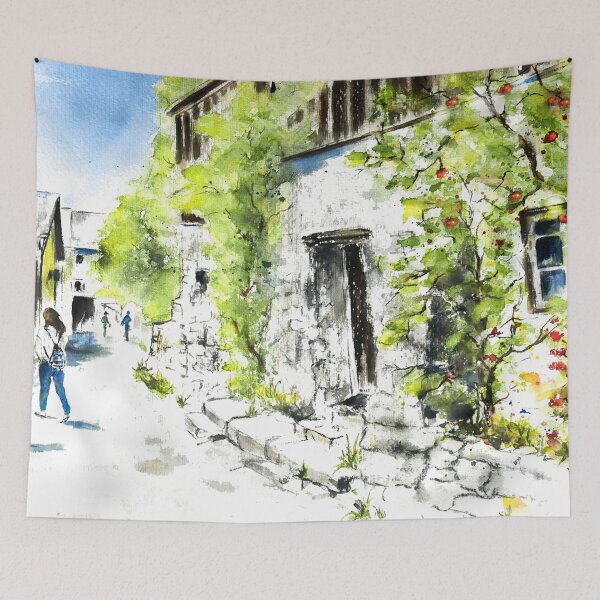 Item preview, Hallstatt stone house 10CP1110 designed and sold by CorneliaPilz.
