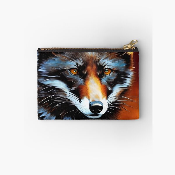 Artikelvorschau, Rustikaler schwarzer Fuchs, pastos, Ai-generierte Kunst entworfen und verkauft von ACC .
