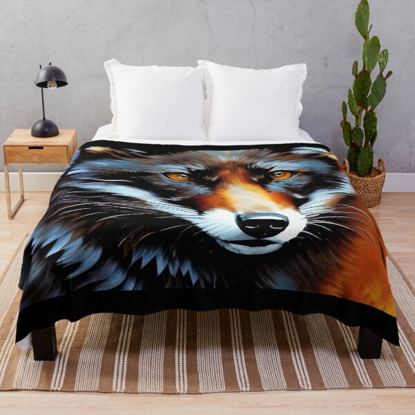 Item preview, Rustic Black Fox, impasto, Ai Generated Art  designed and sold by ACC .