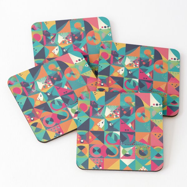 Item preview, Geometric Energy: Colorful Abstract Art Playful Modern Vibrant Patterns Contemporary  designed and sold by DigiNook.