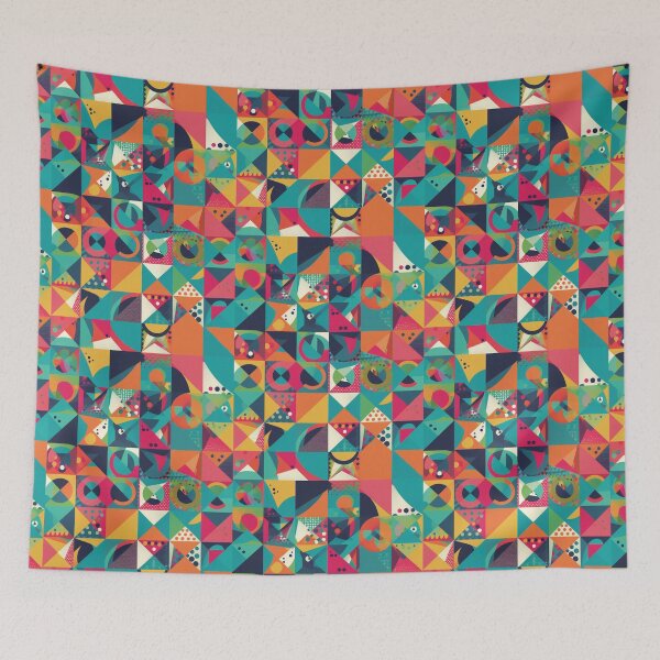 Item preview, Geometric Energy: Colorful Abstract Art Playful Modern Vibrant Patterns Contemporary  designed and sold by DigiNook.