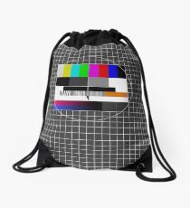 TV signal Drawstring Bag