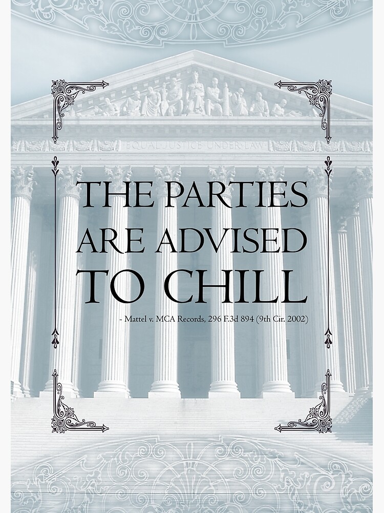 The Parties Are Advised To Chill by QGPennyworth