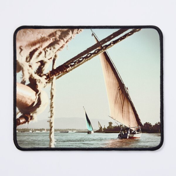 Item preview, Copie de Copie de Copie de Copie de Copie de Copie de Sunrise on the Nile river, fishermen and hot air balloons- landscape - Egypt photography designed and sold by art-of-egypt.