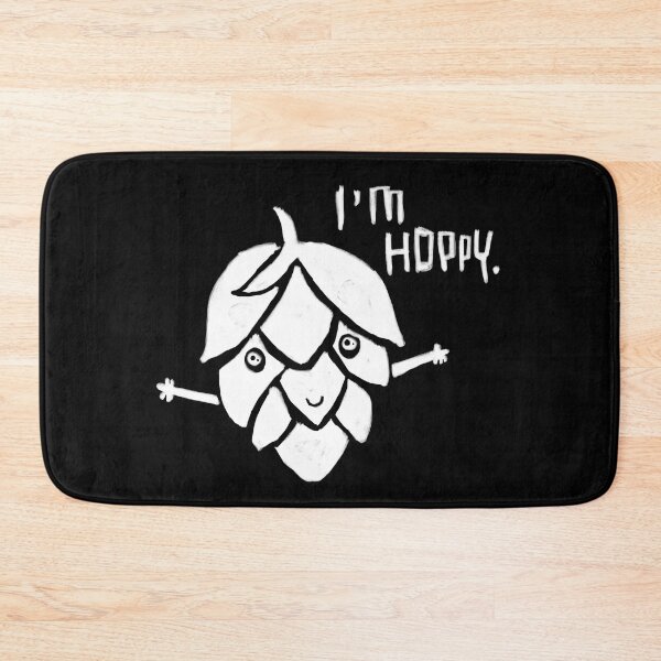 Item preview, Craft brewery pun, happy hoppy hops  designed and sold by badlydrawnbabe.