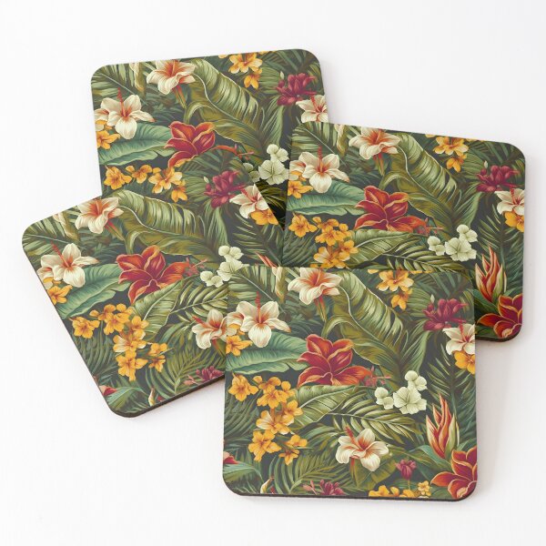 Item preview, Tropical Vibe Hawaiian Shirt Print designed and sold by SDVibeDesigns.