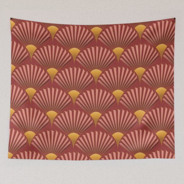 Item preview, Art Deco Fans-Red designed and sold by Sarah Melendez.