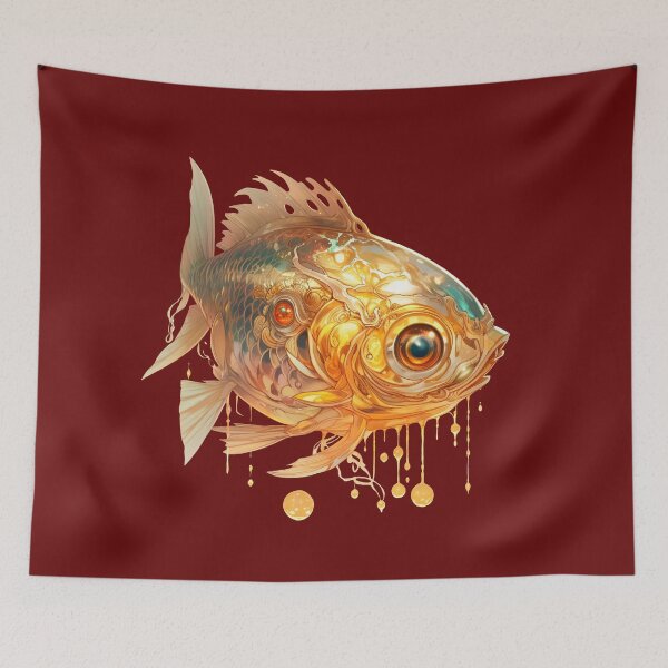 Item preview, Red koi fishes. Watercolor Red koi fish with a three eye designed and sold by Anastasiia Yurevych.