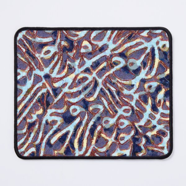 Item preview, Red and van gogh blue Arabic Calligraphy designed and sold by Paper Pan.