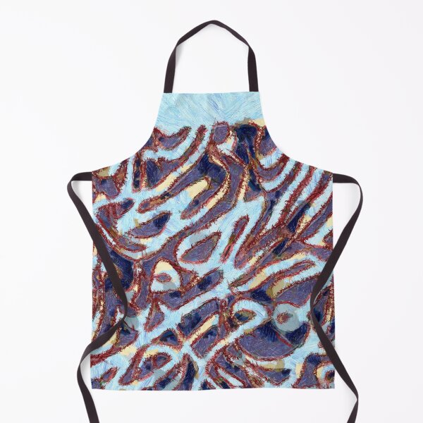 Item preview, Red and van gogh blue Arabic Calligraphy designed and sold by Paper Pan.