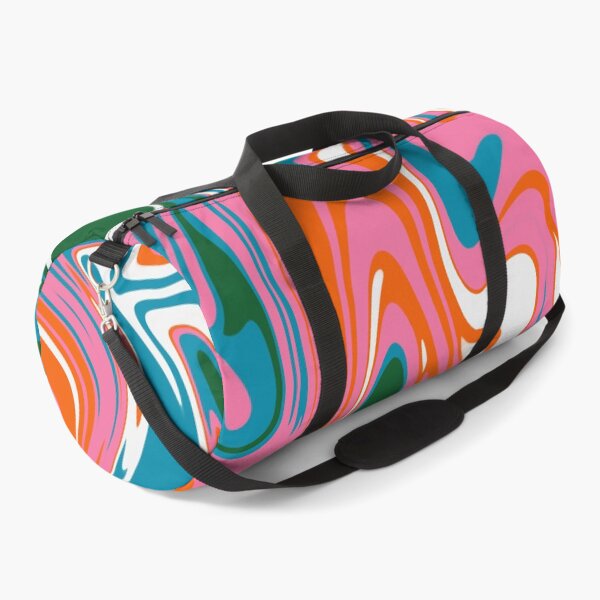 Item preview, Warp Pink Green Orange Marbling Swirls designed and sold by lucybrownlane.