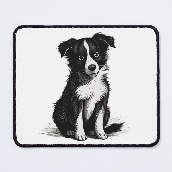 Aperçu de l'œuvre Border Collie Chien Mignon créée et vendue par OtterComforts.